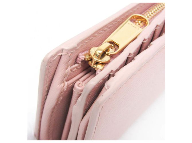 Cartera de cuero plegable para mujer Gucci 772640 Rosa - vista 10