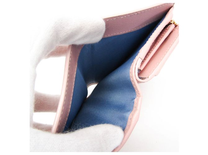 Cartera de cuero plegable para mujer Gucci 772640 Rosa - vista 12