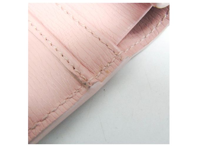 Cartera de cuero plegable para mujer Gucci 772640 Rosa - vista 14