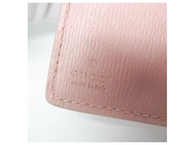 Cartera de cuero plegable para mujer Gucci 772640 Rosa - vista 15