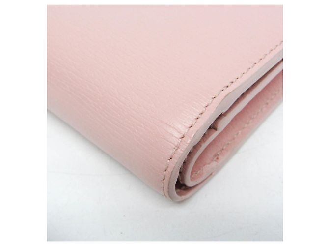 Cartera de cuero plegable para mujer Gucci 772640 Rosa - vista 6