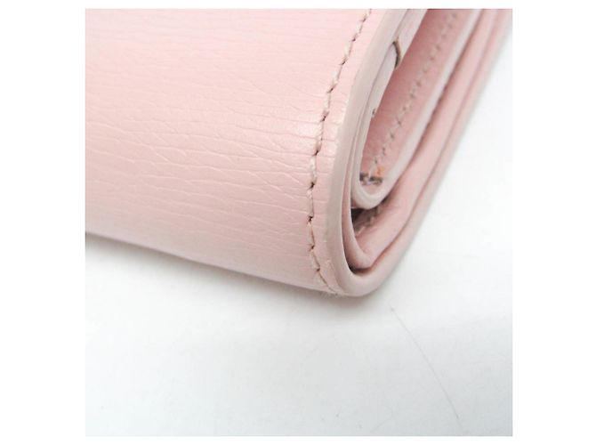 Cartera de cuero plegable para mujer Gucci 772640 Rosa - vista 8