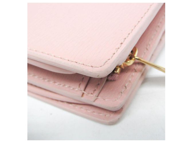 Cartera de cuero plegable para mujer Gucci 772640 Rosa - vista 9