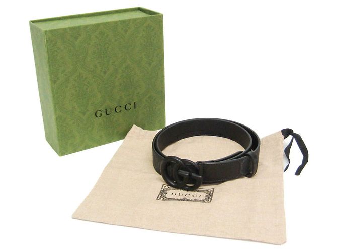 Cintura Gucci GG Marmont Standard Nero - vista 2