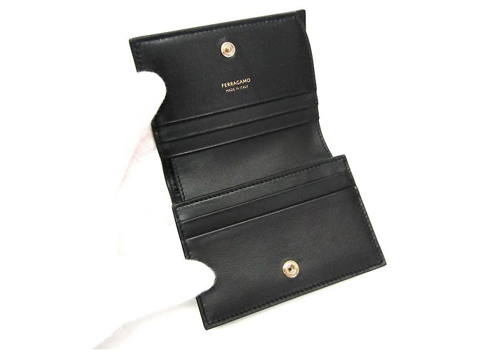 Salvatore Ferragamo Compact Wallet IY-22 1087 Black - view 4