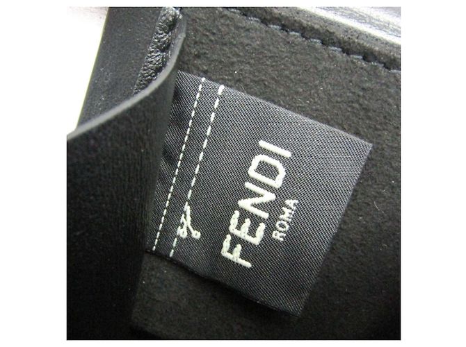 Fendi Portachiavi Mini Box 7AR894 Nero - vista 13