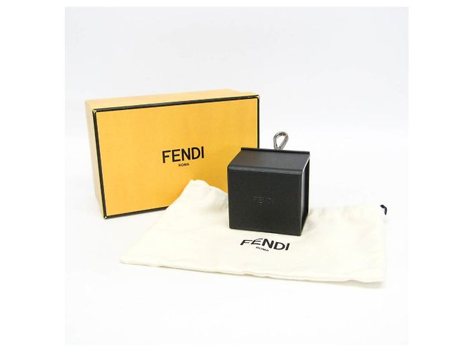 Fendi Portachiavi Mini Box 7AR894 Nero - vista 2