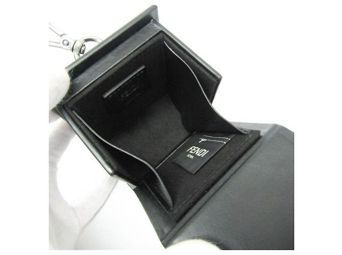 Fendi Portachiavi Mini Box 7AR894 Nero - vista 4