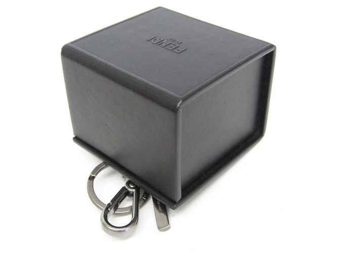 Fendi Portachiavi Mini Box 7AR894 Nero - vista 7