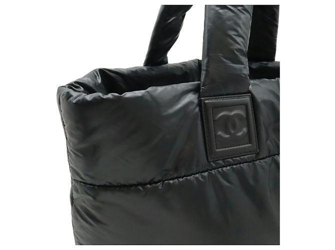 Borsa Tote CHANEL Coco Cocoon Tote GM Nero Bordò - vista 6