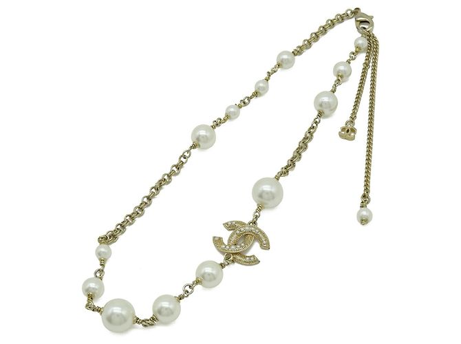 Chanel Coco Mark Perlenkette Golden Roh - Ansicht 2
