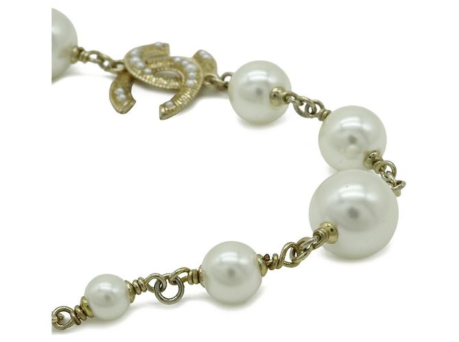 Chanel Coco Mark Perlenkette Golden Roh - Ansicht 4