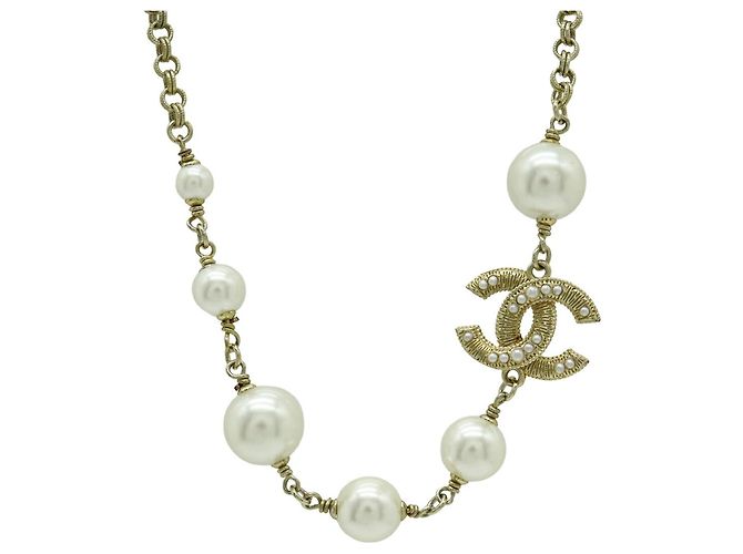 Chanel Coco Mark Perlenkette Golden Roh - Ansicht 6