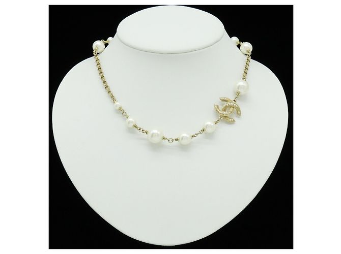 Chanel Coco Mark Perlenkette Golden Roh - Ansicht 7