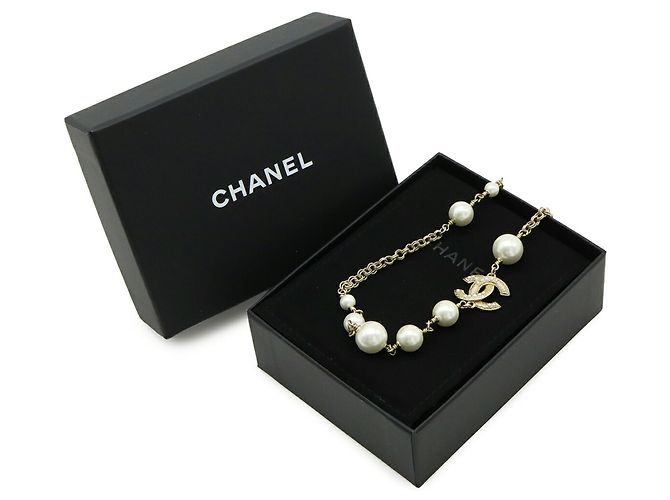 Chanel Coco Mark Perlenkette Golden Roh - Ansicht 8