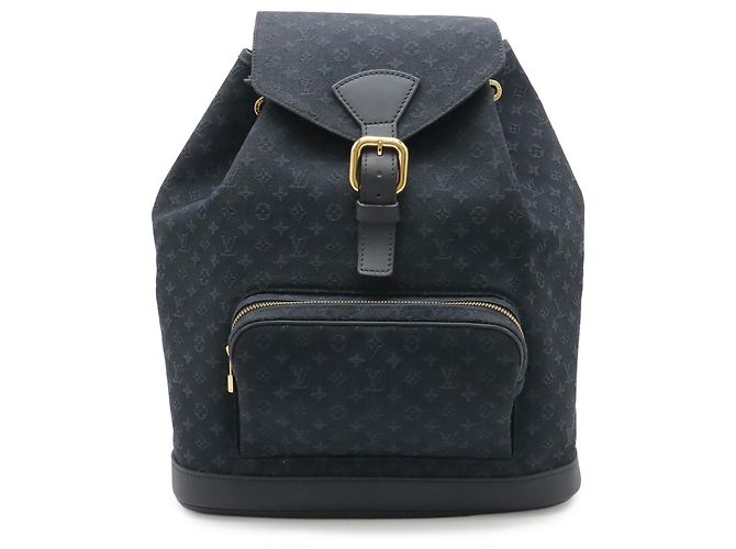 Zaino Louis Vuitton Monogram Mini Montsouris GM Blu - vista 2