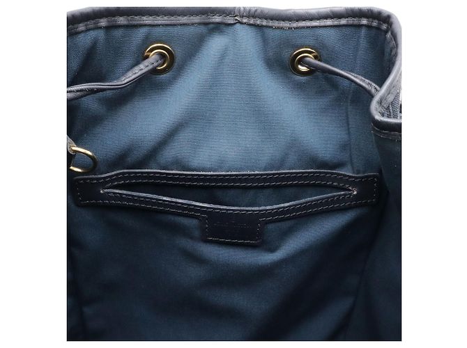 Zaino Louis Vuitton Monogram Mini Montsouris GM Blu - vista 8