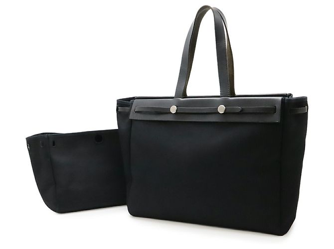 Hermès Hermes Herbag Cabas GM Tote Bag Nero - vista 2
