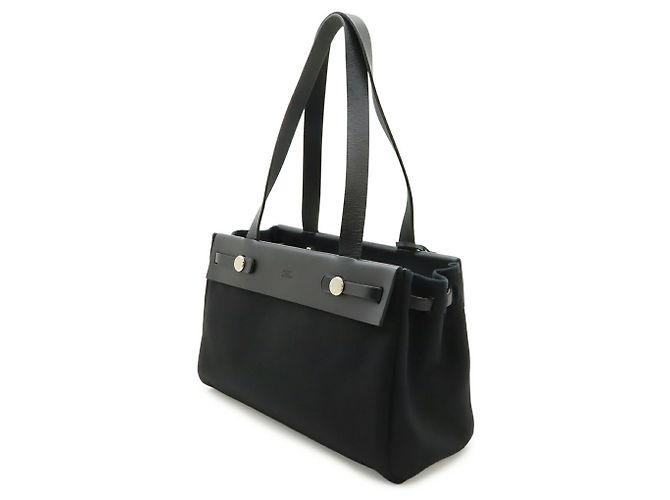 Borsa Tote Hermès Herbag Cabas PM Nero - vista 3