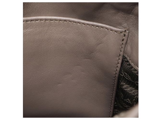 Borsa a tracolla Prada Vitelio Phenix Rhinestone Grigio - vista 8