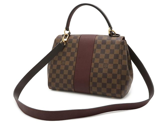 Louis Vuitton Damier Bond Street BB Handtasche Braun Bordeaux - Ansicht 3