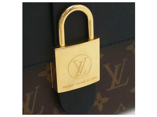 Borsa Louis Vuitton Monogram Rocky BB Nero - vista 6