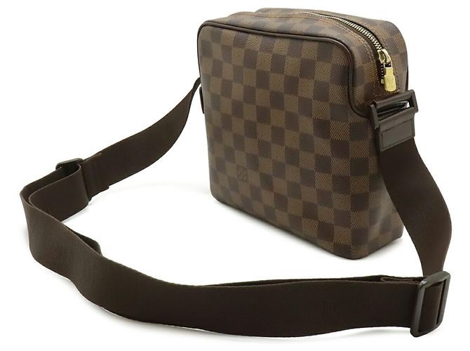 Borsa a Spalla Louis Vuitton Damier Olaf PM Pochette N41442 Marrone - vista 3