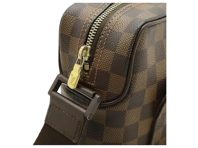 Borsa a Spalla Louis Vuitton Damier Olaf PM Pochette N41442 Marrone - vista 7