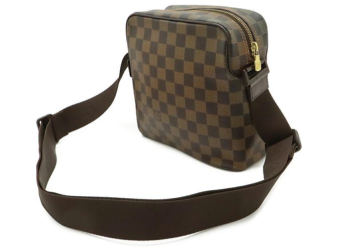 Pochette Louis Vuitton Damier Olaf PM Marrone - vista 3