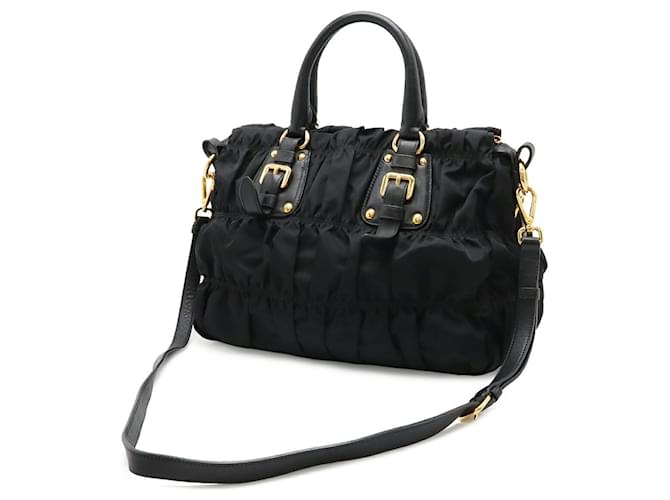 Prada Tessuto gesteppte Tote Bag Schwarz - Ansicht 3