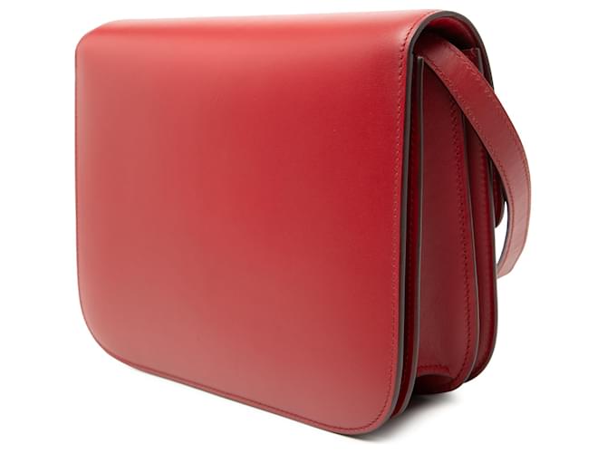 Céline Celine Red Medium Calfskin Classic Box Rosso - vista 2
