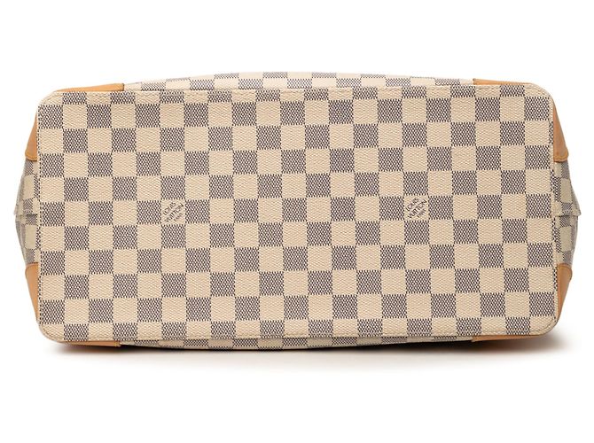 Louis Vuitton White Damier Azur Hampstead MM Bianco - vista 3