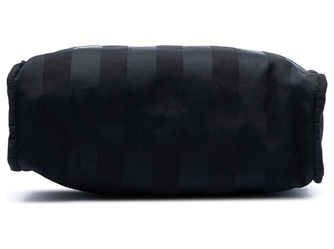 Fendi Black Pequin Nylon Roma Amor Tote Nero - vista 3