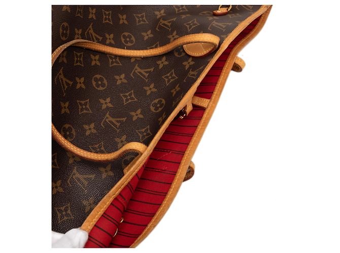 Louis Vuitton Marrone Monogram Neverfull MM - vista 7