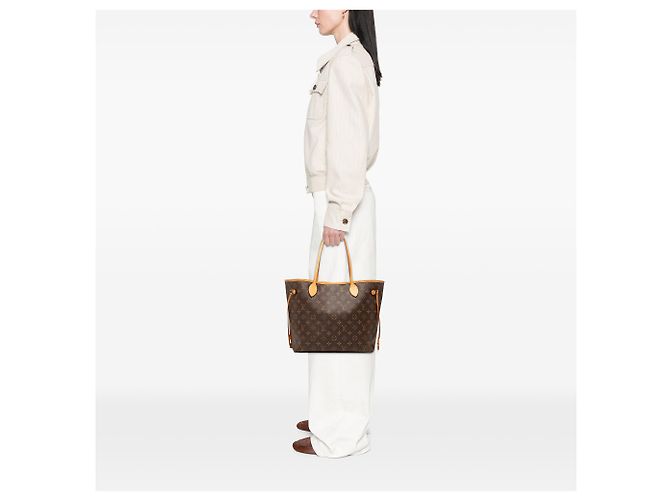 Louis Vuitton Marrone Monogram Neverfull MM - vista 8