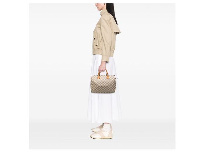Louis Vuitton White Damier Azur Speedy 30 Bianco - vista 11