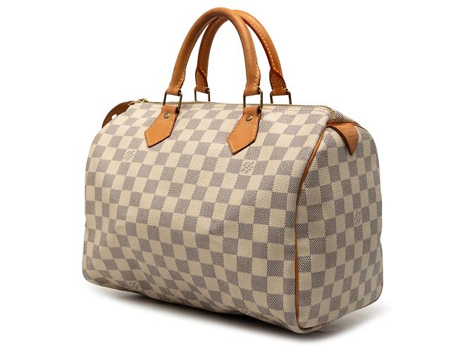 Louis Vuitton White Damier Azur Speedy 30 Bianco - vista 2