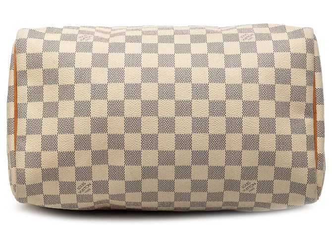 Louis Vuitton White Damier Azur Speedy 30 Bianco - vista 3