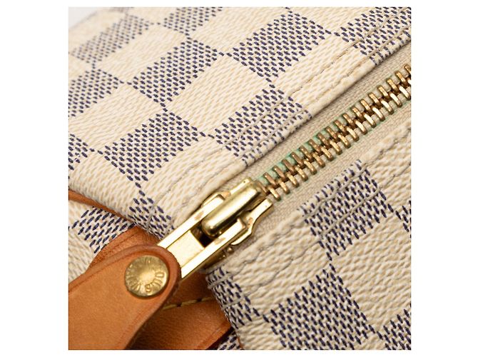 Louis Vuitton White Damier Azur Speedy 30 Bianco - vista 8
