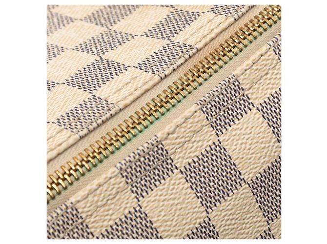 Louis Vuitton White Damier Azur Speedy 30 Bianco - vista 9