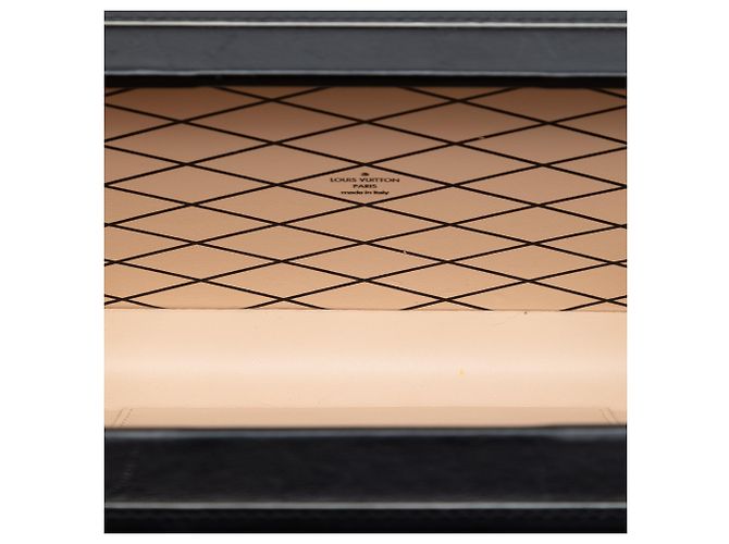 Petite Malle in pelle nera con luce dorata Louis Vuitton Nero - vista 4