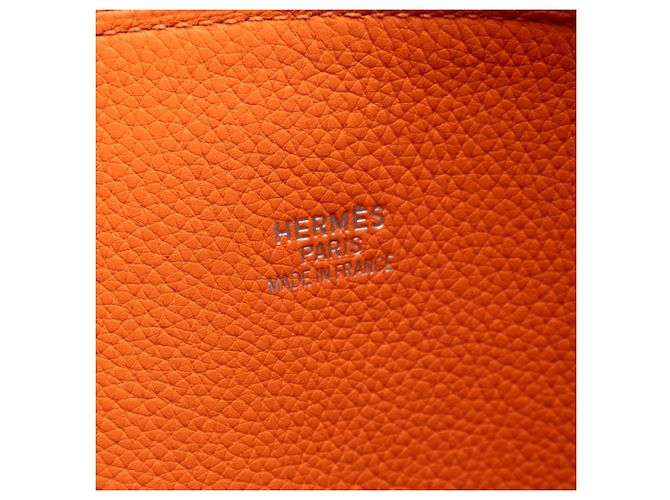 Hermès Orange Clemence Bolide 45 Arancione - vista 5