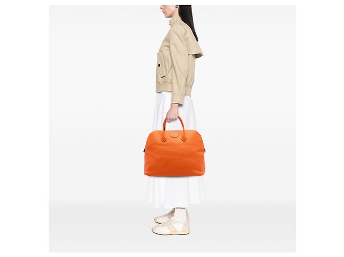 Hermès Orange Clemence Bolide 45 Arancione - vista 6