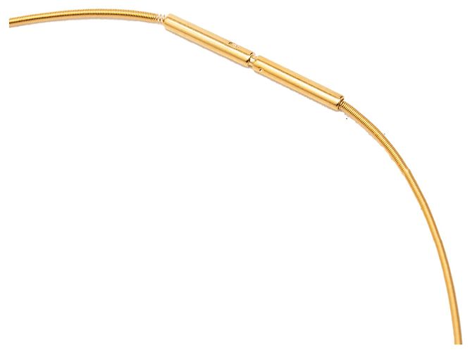 Collana con pendente a gabbia d'oro laccata placcata oro Hermès Pesca - vista 5