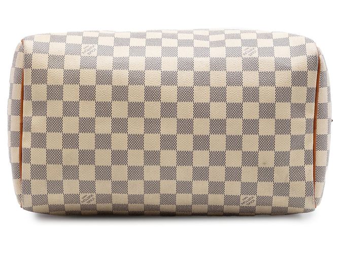 Louis Vuitton White Damier Azur Speedy 30 Bianco - vista 3