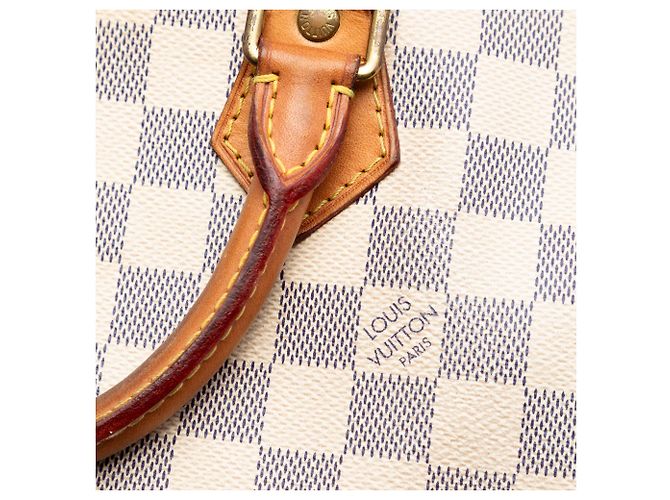 Louis Vuitton White Damier Azur Speedy 30 Bianco - vista 5