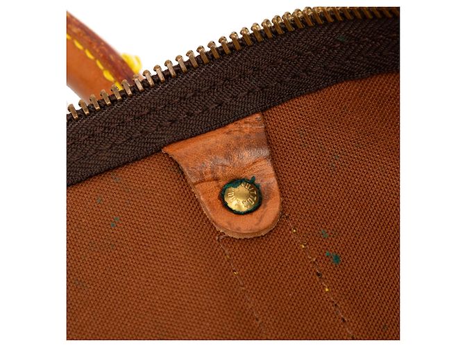 Louis Vuitton Marrone Monogram Keepall 50 - vista 6