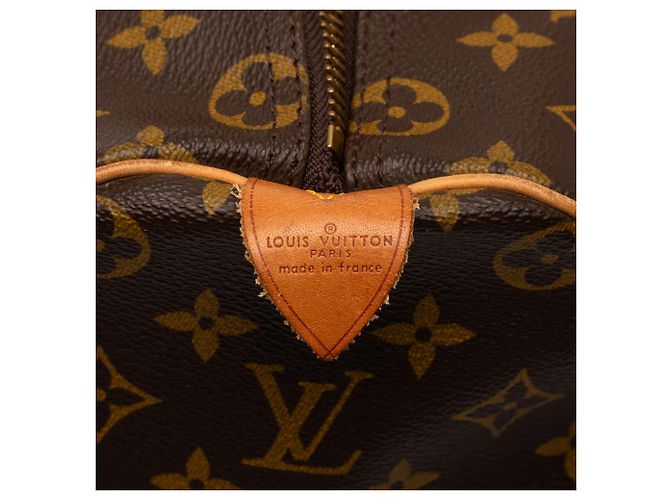 Louis Vuitton Marrone Monogram Keepall 50 - vista 7