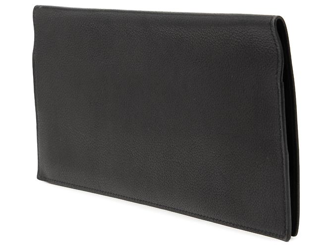 Portapassaporto bifold in pelle nera Hermès Nero - vista 2