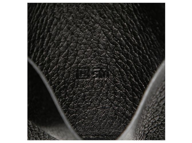 Portapassaporto bifold in pelle nera Hermès Nero - vista 6